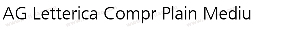 AG Letterica Compr Plain Medium字体转换